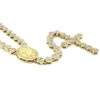 Bitter Sweet Store Iced Out 36" Gold Rosary Cluster Cubic