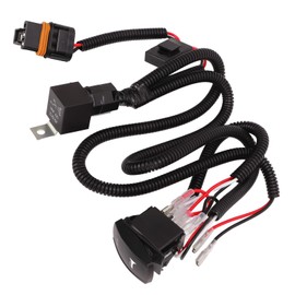 Car Horn Wiring Harness Kit, 12V 24V 40a Horn Wiring Harness Relay Kit Pure Copper Coil Flame Retardant Electrical Wiring Harnesses for Horns