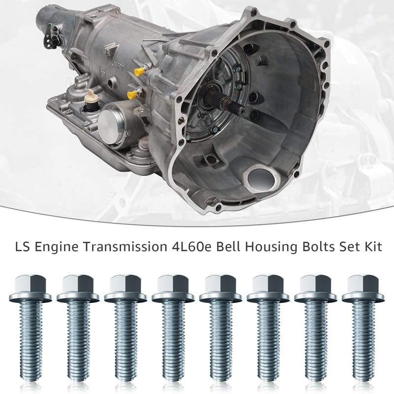 Wllead LS Engine Transmission 4L60e Bell Housing Bolts Set Kit