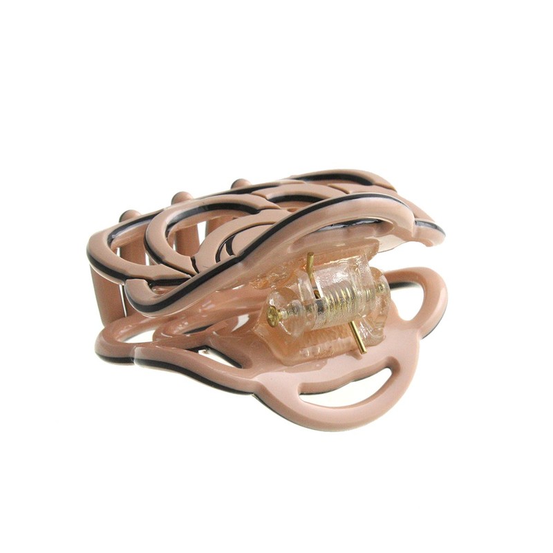 VINGTAINE Rose Hair Claw Openwork Pattern Simple Office Hair Clip