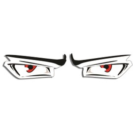 Gear Tatz - 1 Set of 2 Anime Red Eyes - Stickers - Die Cut - Each Sticker Approximately 3.25 X 2.25 inches - Professionally Made in The USA - Vinyl Decals