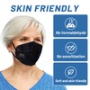 KN95 Face Masks Black Adults - 100 Pack Disposable Masks