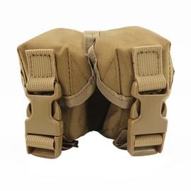 Double Grenade Pouch, Double Frag Grenade Holster, Tactical Accessory Pouches, Molle Small Tool Bag for Hunting Shooting