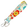 Cream Floral Key Fob - Loop - Cute Flower Key