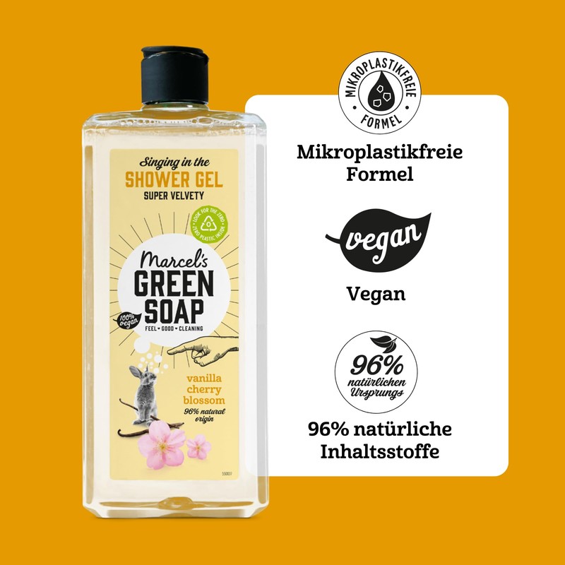 Marcel's Green Soap - Vanilla & Cherry Blossom Shower Gel