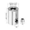 PATIKIL 6mm Hole Wire Rope Clip Set of 4 304