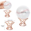 Klmnop 2 Sets Baseball Display Case, Round Clear Ball Holder