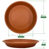 4 Pack of 12 inch Plant Saucers - Heavy Duty