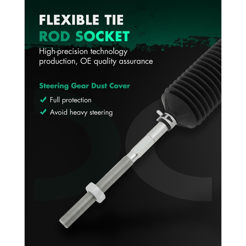 SCITOO Power Steering Rack and Pinion Complete Assembly Replacement For