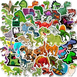 Dinosaur Stickers for Water Bottles,Cute Vsco Vinyl Laptop Stickers,Waterproof and Perfect Stickers for Kids Girls (Dinosaur)