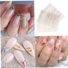 TOVINANNA 6 Sheets Elegant Nail Art Stickers of Imitation Metal