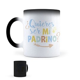 LISE GRAPHIX | Taza Mágica Padrino | Taza de Cerámica | Sensible al calor | 11 Onzas | 325 mL | Un Detalle Original para Todo Momento | Ideal Para Casa u Oficina