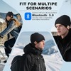 Rotibox Washable Bluetooth Beanie Hat with Wireless Stereo Over Ear