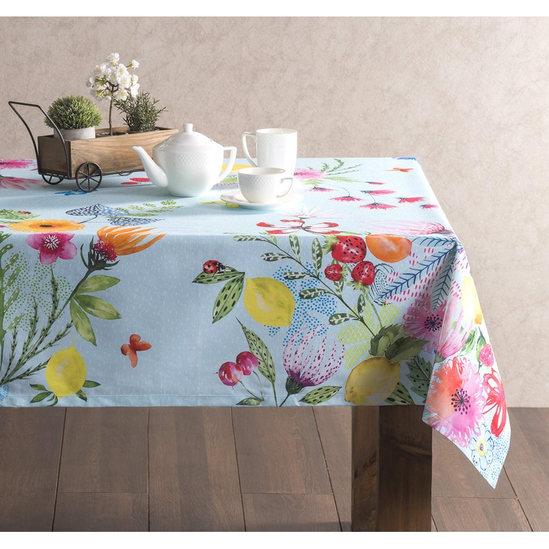 Maison d' Hermine Tablecloth 100% Cotton Table Cover Decorative Washable