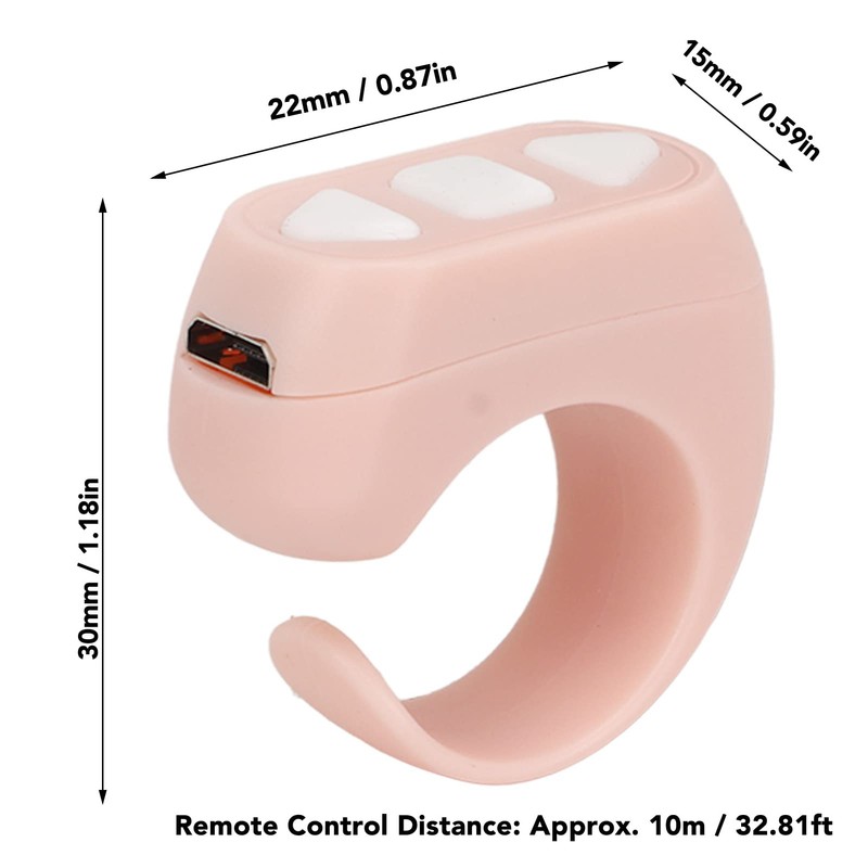 Fingertip Page Turner for Bluetooth Control Page Turner with Multisystem