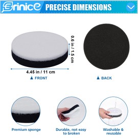 Erinice NEU100 Replacement Filter Compatible with Eureka Airspeed Compact Bagless Upright Vacuum NEU100 NEU10AE4 NEU10AE5 NEU102 Series Washable Foam Filters, Compare to Part # E0106, 6 Pack