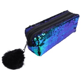 Operitacx Sequin Pencil Case Mermaid Design Lady Makeup Bag Tidy Stationery Storage for Girls