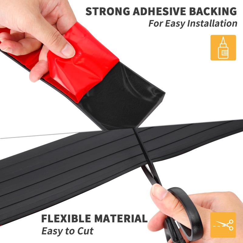 Rubber Door Threshold Ramp Self-Adhesive Rubber Ramp for Door Threshold