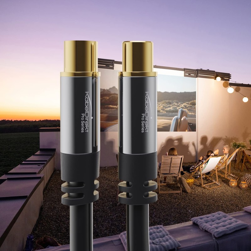 KabelDirekt antenna cable - 5m - (continuous shielding, 75 ohms,