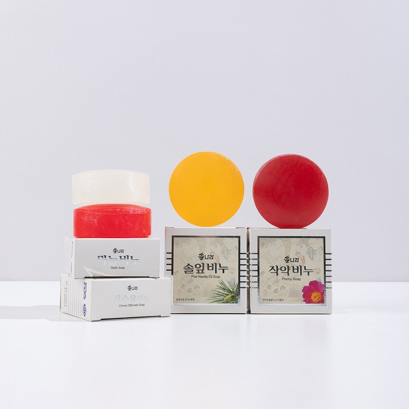 솔나라 솔잎비누 천연비누 저자극 세안 민감성 피부 식물성 비누 120g,