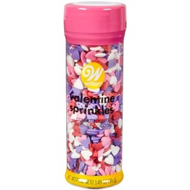 Wilton 710-3625 Confetti Heart Valentine Sprinkles, 3.49 Ounce