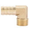Hilitand 3/4" Brass Hose Barb, Fitting Elbow, 90 Degree Elbow