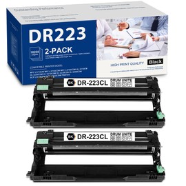 ( 2-Pack, Black) High Yield DR-223 DR223 DR223CL DR-223CL Compatible Drum Unit Replacement for Brother DCP-L3550CDW HL-3210CW MFC-L3730CDW HL-3230CDN HL-3230CDW MFC-L3770CDW Printer…