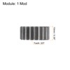 sourcing map Straight track gearbox, 12 mm, inner opening, 20T,