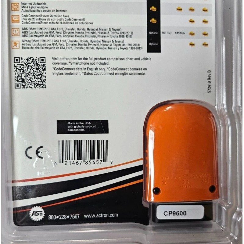 Actron CP9600 U-Scan OBD II & CAN Wireless Smart Phone