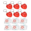 6pcs Cardiopulmonary Resuscitation Face Shield Portable Hygienic Pocket Facial Cover