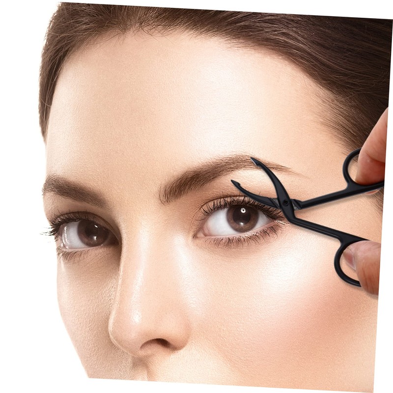 WOONEKY 6pcs Eyebrow Stainless Steel Eyebrow Clamp Tools for Precise