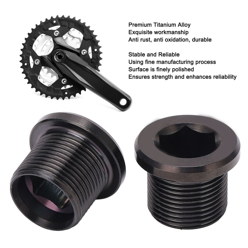 Bike Crank Screw Rust Proof Metal Chain Wheel Nut Bike