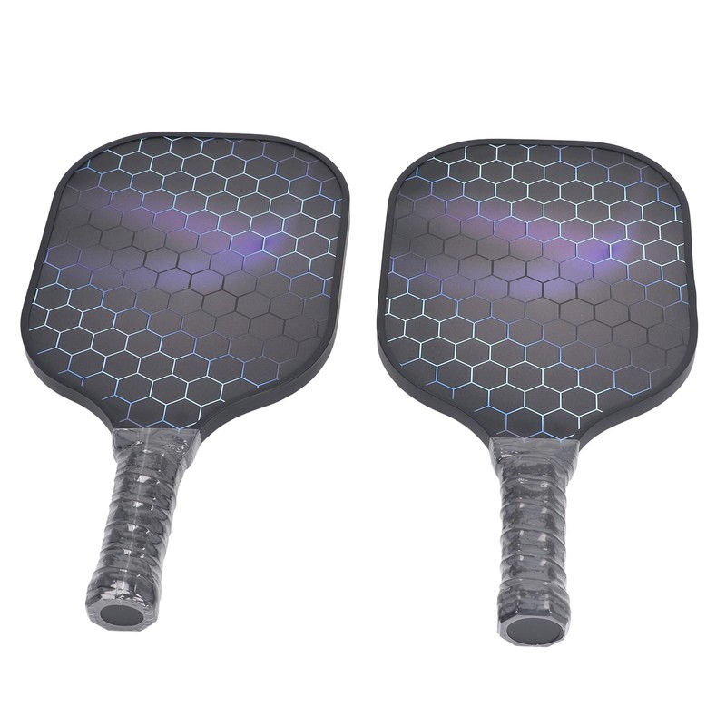 2PCS Pickleball Paddles Set Fiberglass Lightweight Pickle Ball Rackets with