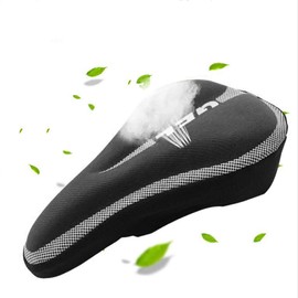 Totill Waterproof Saddle Cover for Men and Women, Saddle Cover Memory Foam with Safety Strap, Gel Saddle Cover, Soft Comfortable, Gel Cover for Bicycle Saddle with Safety Strap for Bike, E-Bike Etc