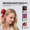 Red Hair Massager, Scalp Massager, Multi-Function Electric Scalp Massage Comb