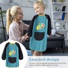 NAEBRO 2Pcs Malschürze Kinder, Wasserdicht Malkittel 6-12 Jahre Mädchen/Junge, Malerkittel
