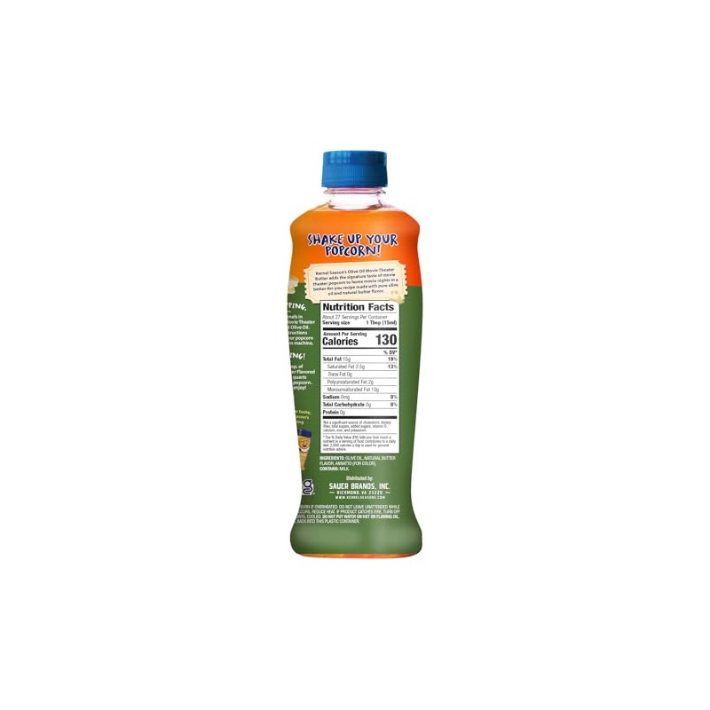 Kernel Season's Movie Theater Butter Olive Oil, Popcorn Oil, 13.75