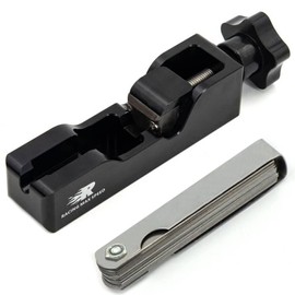 CNRAQR Universal Spark Plug Gap Tool Compatible with Most 10mm 12mm 14mm 16mm Spark Plugs Black - 1 Set with Feeler Gauge