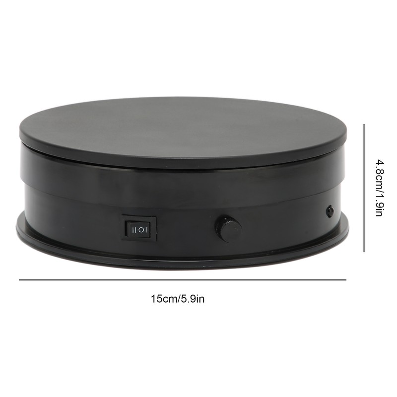 Rotating Display Stand 360° Motorized 5.9in Diameter 6.6lb Load Adjustable