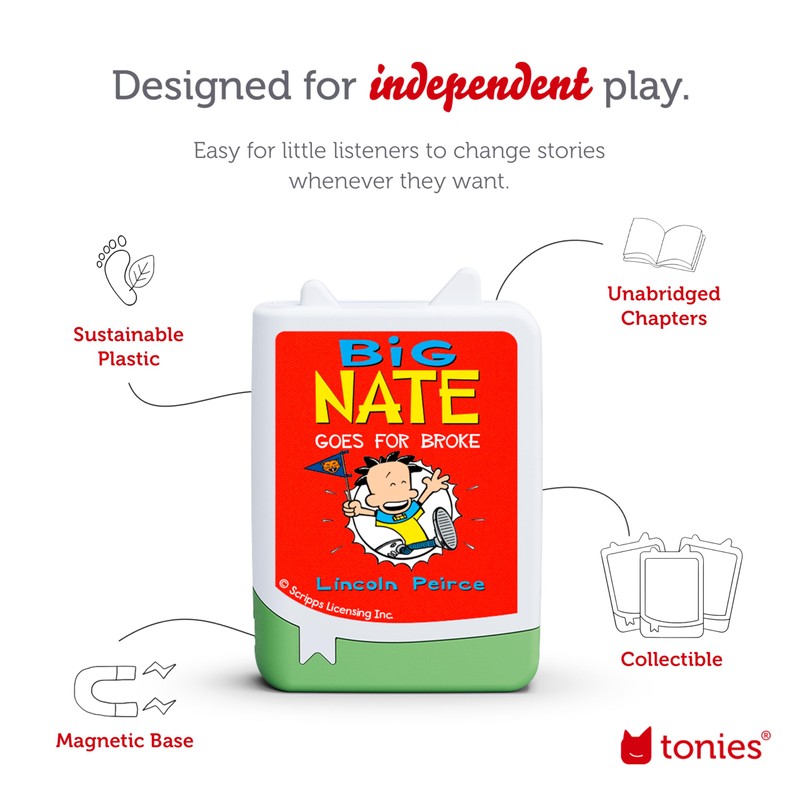 Tonies Big Nate Audiobook Set - 4 Pack