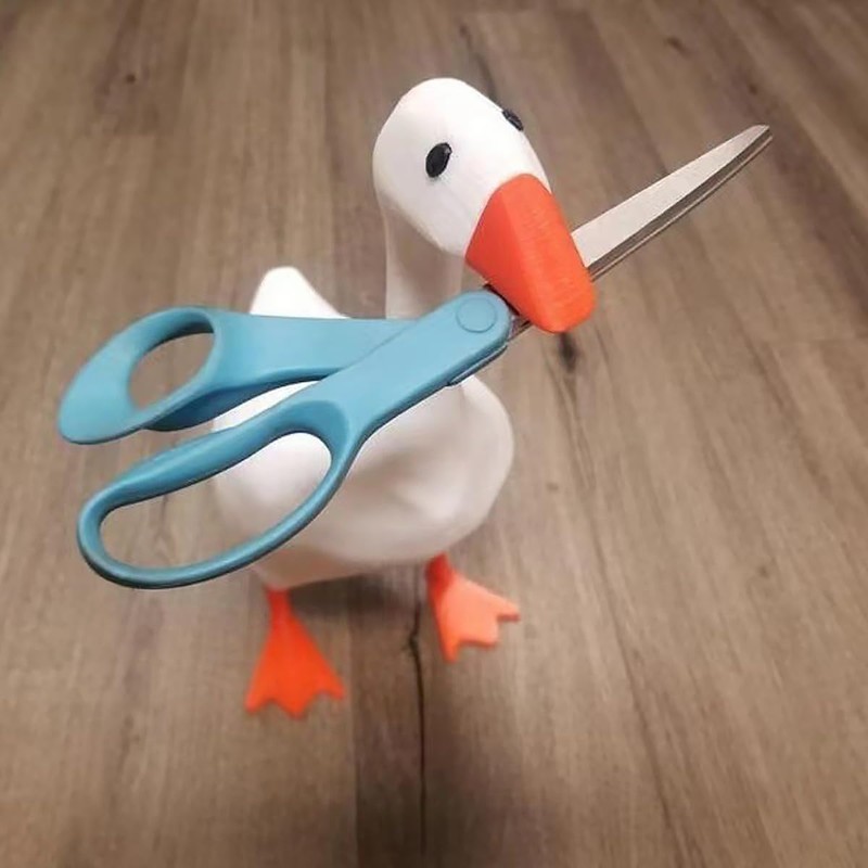 ANCLLO Goose Magnetic Key Holder Resin Goose Shape Statue Key