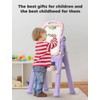 YOHOOLYO Kids Easel Standing Art Easel for Kids, Double Sided