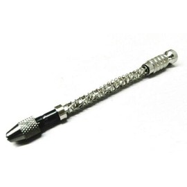 Mini Hand Drill Spiral Hand Drill 4" with Spring Drilling Pin Vise Chuck France by JTS