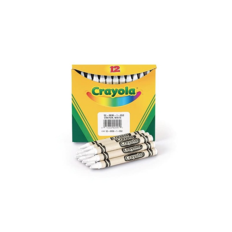 Crayola 151958 Crayons-White 12-Pkg