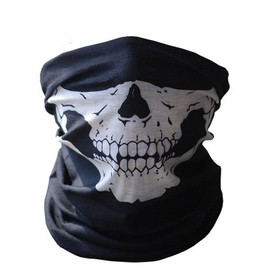 NINJA Mask Skull SKELETON Ski Motorcycle Biker Paintball Mask Scarf, 1 Size