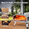 12” Portable Wood Fired Pizza Oven - Stainless Steel Pellet