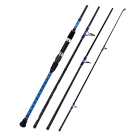 Fiblink Surf Spinning Fishing Rod Carbon Travel Surf Rod 4 Piece Saltwater Spinning Fishing Rod 9'
