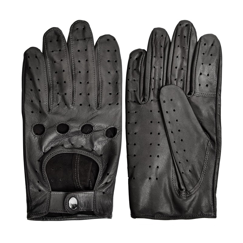 SURAWIL Mens Leather Driving Gloves Touchscreen, Unlined Thin Leather Driving