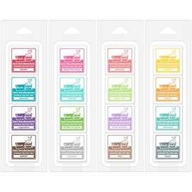 Lawn Fawn Mini Ink Cube Pack Bundle with Candy Store, Gazebo, Tea Party, Tropical Island (Set of 4 Items)