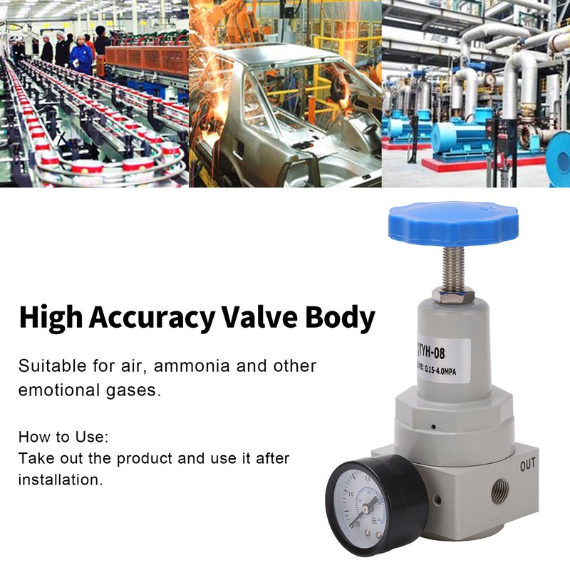 Air Pressure Regulator Automatic Relief Valve Controller Aluminium Alloy with